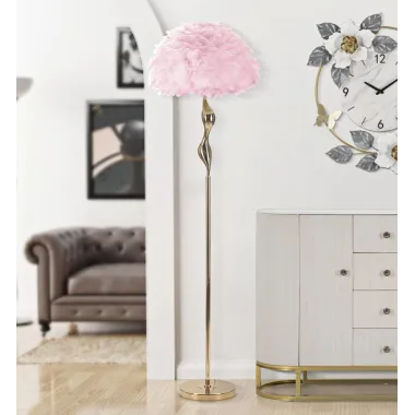 LAMPA STOJĄCA SLIM RÓŻOWA 50X165 cm